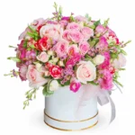 Цветы в коробке Огонь сердец